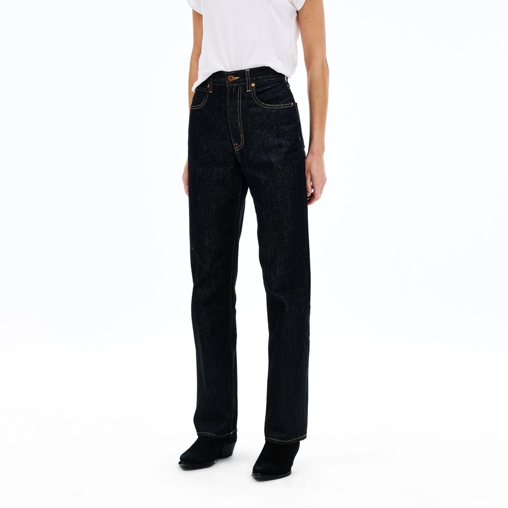 SLVRLAKE Dark Indigo Straight Leg Jeans